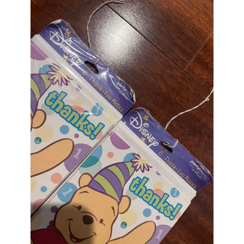 Disney Winnie the Pooh Thank You Notes Hallmark Party Express 2 Packs 16 Count